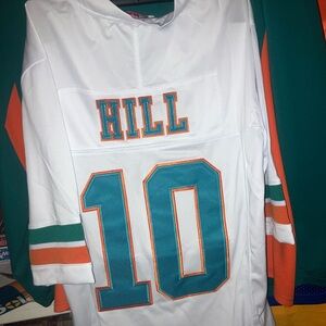 BNWOT Men’s Small Sewn Stitched Miami Dolphins Tyreek Hill White Jersey SHXINET